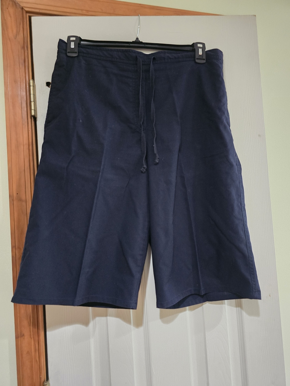 Karen Scott Navy Drawstring  Shorts